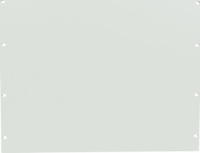 Blind plate, aluminum, (H) 400 mm, 9 U, light gray, PBPA19015LG2