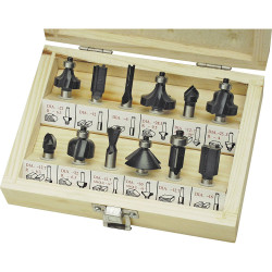 Br&#xFC;der Mannesmann M545-012 Milling Set Carbide Metal Shank 8mm