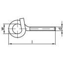 TOOLCRAFT 159632 Hak sufitowy 180 mm stal galwanizowana ocynk. M12 10 szt.