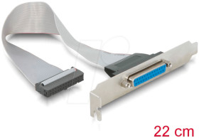 84300 Slot cover, 1x 25-pin D-Sub BU, parallel