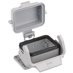 Harting 09 30 006 0302 Han&#xAE; 6 B Base Panel Housing Bulkhead Thermoplastic