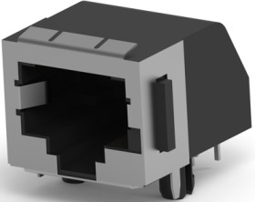 Socket, RJ45, 8 pole, 8P8C, Cat 3, solder connection, through hole, 5558382-1