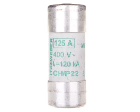Wkładka bezpiecznikowa cylindryczna 22x58mm 125A aM 400V CH22P /z wybijakiem/ 006711054