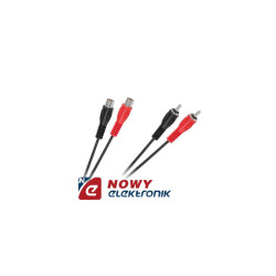 Kabel 2*RCA wt.-gn. 3m