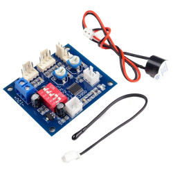 Sterownik prędkości wentylatorów z czujnikiem kontroler PWM 3 kanały 12V 5A
