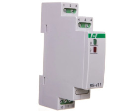 Przekaźnik bistabilny włącz/wyłącz 1P 16A separowany 165-265V AC Inrush BIS-411-LED