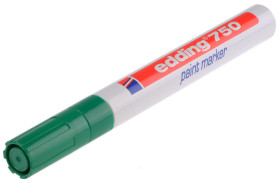 Marker z farbą, kolor: Zielony, 2 → 4mm, Edding