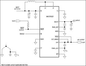 MAX5093 4V to 72V Input LDOs with Boost Preregulator