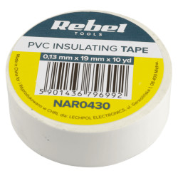 Taśma izolacyjna 19mm x 9,14m BIAŁA