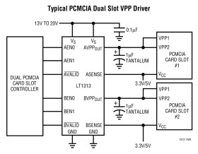 Dual PCMCIA VPP Driver/Regulator