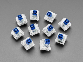Adafruit Kailh Mechanical Key Switches - Clicky Navy Blue - 10 pack