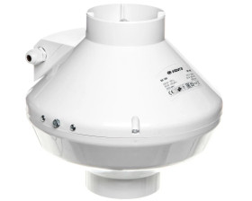 Wentylator kanałowy odśrodkowy fi 100 230V 80W 205m3/h 46dB biały VK100