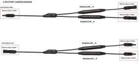 Rozgałęźnik Y-splitter MMF 1 z bezpiecznikiem 20A z MC4 EVO2