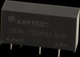 1S7A_1205S1.5UP DC/DC converter, 1 W, 5 V, SIL 7