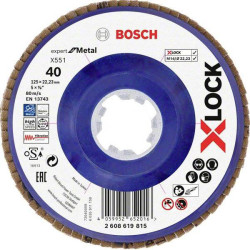 Bosch 2608619815 X551 Flap Disc 125mm Ideal For Metal Deburring