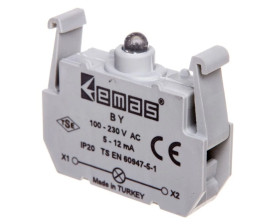 Element podświetlający do przycisków serii B, 100-230V AC, zielony T0-BY