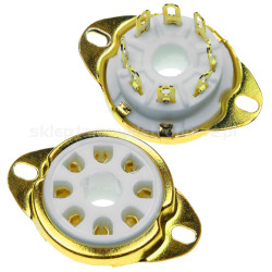 Podstawka lampowa oktal do chassis SOK - Gold