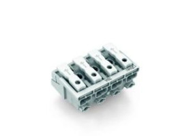 Złączka zasilająca 4-biegunowa ze stopkami bez styku PE 294-5004 /500szt./