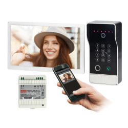 Zestaw VIDEODOMOF. ORNO GUARDO OR-VID-MO-1076/W/S WiFI, RFID, Czyt. lini papilarnych