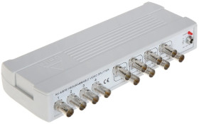 Aktywny rozgałęźnik wideo, bez straty jakości sygnału CVBS - PAL, NTSC 4-we BNC / 8-wy BNC RV-4/8PR