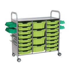 Callero Plus STEAM Activity Treble Trolley &amp; Lime Jolly Gratnells Trays