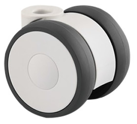 Koło samonastawne średnica kabla 50mm Pojedyncza śruba Tente 200kg wysokość całkowita 50mm