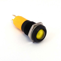 Lampka kontrolna do montażu panelowego 24V ac/dc, Żółta 14mm LED CML Innovative Technologies
