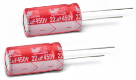 Kondensator 100μF 25V dc Radialny, Otwór przelotowy Wurth Elektronik roztaw: 3.5mm 8 (Dia.) x 11.5mm