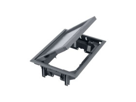 SIMON CONNECT Puszka podłogowa 8x K45 lub 4x SIMON500 z pokrywą 12mm szary FB24012/1 KONTAKT SIMON