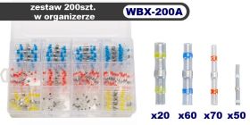 Rurki termokurczliwe z cyną i klejem zestaw 200szt.