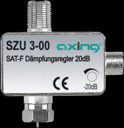 SZU00300 Adjustable attenuator, F-connectors