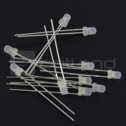 Dioda LED 3mm niebieska matowa - 10szt.