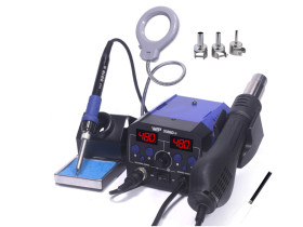 Stacja lutownicza 2w1 HOTAIR WEP 938BD-II 740W Lampo lupa