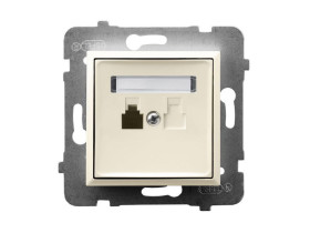 ARIA Gniazdo telefoniczne ecru GPT-1U/m/27 OSPEL