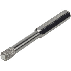 Wolfcraft 5992000 Diamond Drill High-Quality Hex Shank for Tough Materials