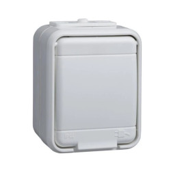 Gniazdo schuko 16A natynkowe, Elso, Aqua-Top, białe