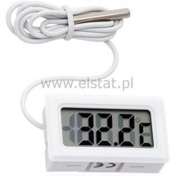 Termometr LCD biała obudowa -50 +100stC 2xLR44