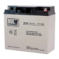Akumulator AGM 12V/18Ah MWS 18-12F MWp 133316