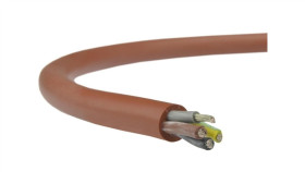 Kabel Silikonowy Sihf 180C 300/500V 4X1 Ciepłoodporny Lsoh Ceglasty Linka Bsg...