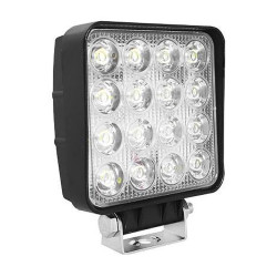 Lampa LED halogen 16x3W 12V-90V 48W kwadrat PANEL OFFROAD(24V)