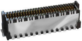 Pin header, 52 pole, pitch 0.8 mm, straight, black, 405-53152-51