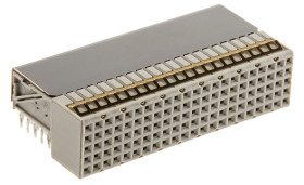 Złącze typu Backplane Z-PACK HM Series 2mm Pitch 110-pinowe 5-rzędowe Żeński, Lutowane Terminal, 1.5A Przewlekany TE