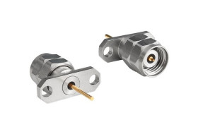 Złącze koncentryczne Montaż na kołnierzu Męski/żeński typ złącza Złącze koncentryczne w okrągłej obudowie Wtykowe