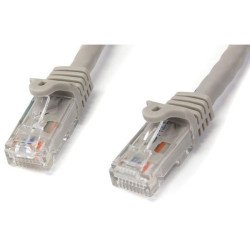 StarTech N6PATC5MGR 5m Grey Snagless Cat6 UTP Patch Cable - ETL Verified