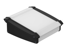 Obudowa ukośna, 150 x 181.2 x 68.2mm, Aluminium, kolor: Czarny, Bopla Alu-Topline