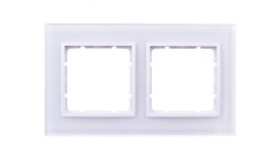 Berker.B.7 Glas Ramka 2- Krotna Szklana Śnieżnobiała 10126909