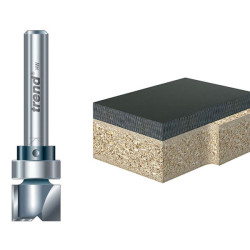 Trend 46/90 x 1/4 TCT 90&#xB0; Shank Mounted Template Profiler 15.9 x 25mm