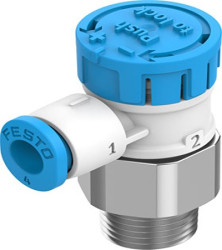 Zawór kontrolny pneumatyczny Exhaust Air One Way Flow Control z przełącznikiem pokrętnym R 1/8 Festo 1/8in