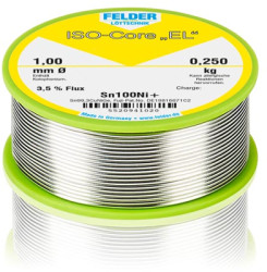 Solder, lead-free, Sn100Ni+, Ø 1 mm, 250 g, 5520941020