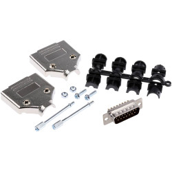 MH Connectors Mhdtpk15-Dm15P-K D-Sub Pin Strip Set 180° 15-Pin Solder Bucket